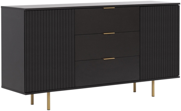 Kommode Nohes K2D3SZ (Farbe: Schwarz)