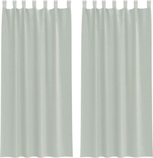 vidaXL Voile Vorhänge mit Schlaufen 2 Stk. Hellgrau 140x245 cm 4102299