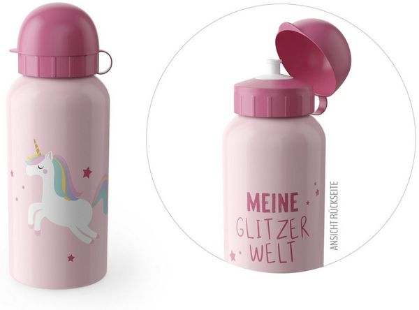 Kindertrinkflasche Trinkflasche Wasserflasche la vida 400ml Kleine Lieblinge Glitzerwelt 537331