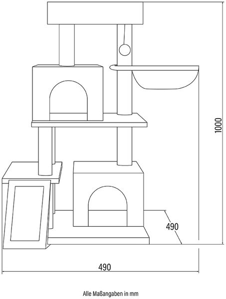 HOME DELUXE Kratzbaum 'RUBY', Grau Bild 10