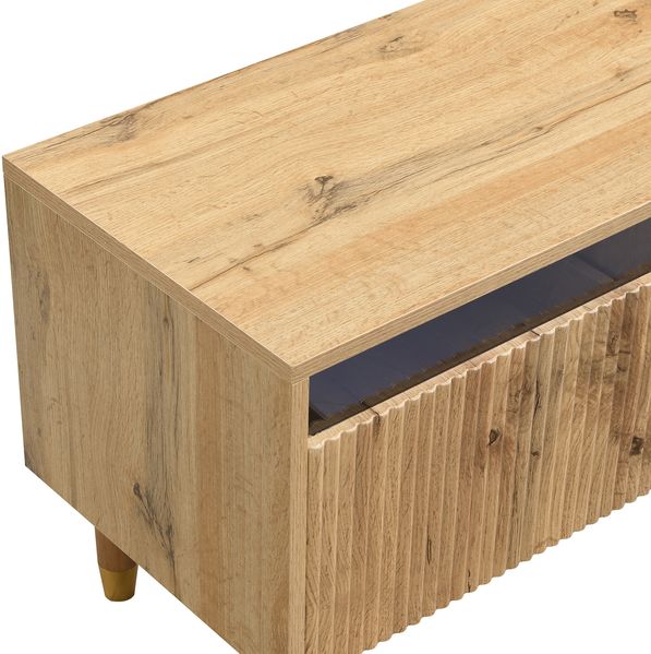 TV-Schrank 178x35x45 cm in Holzoptik, 4 Schubladen, Kabeldurchführungen, MDF Bild 10