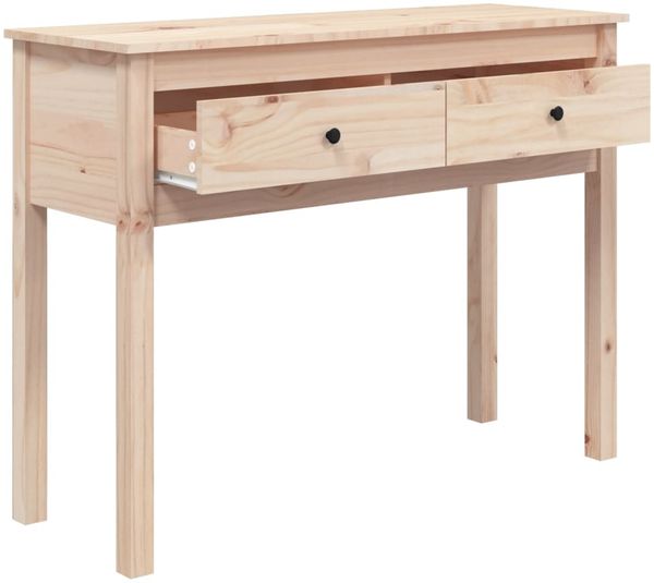 Konsolentisch 100 x 35 x 75 cm Massivholz Kiefer [814614] Bild 7