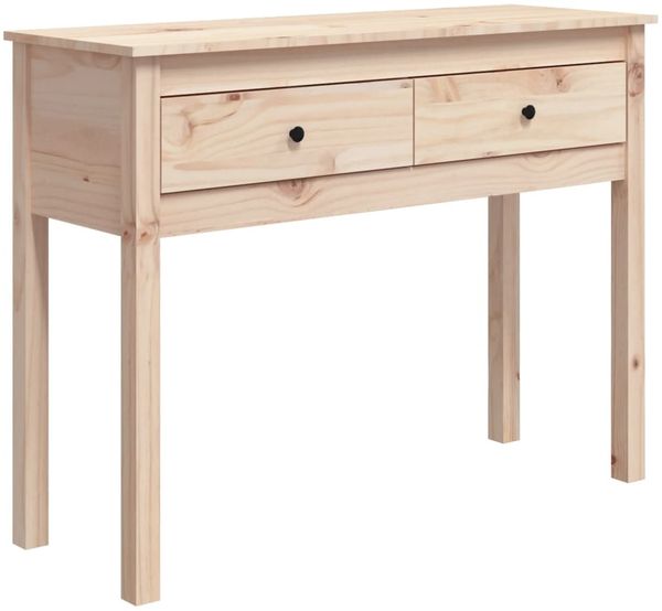 Konsolentisch 100 x 35 x 75 cm Massivholz Kiefer [814614] Bild 2