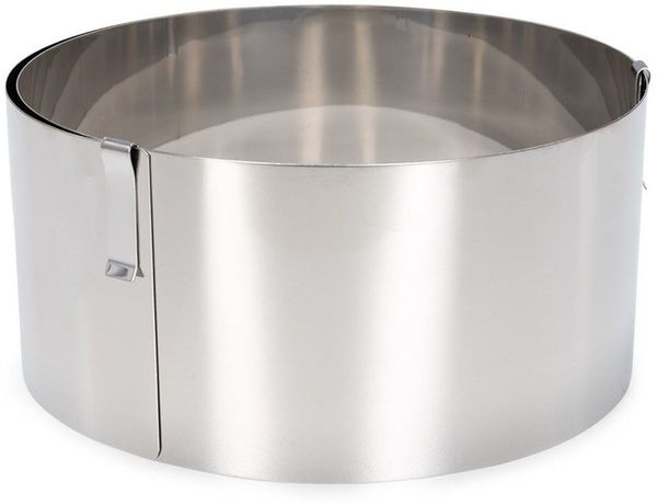 Patisse Patisse verstellbarer hoher Tortenring aus Edelstahl 18-30cm P02460