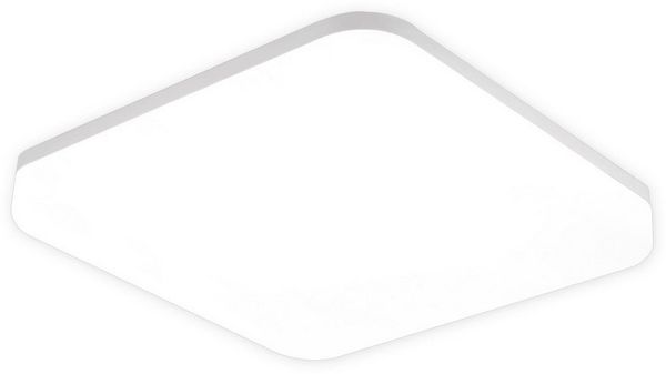ZMH LED Deckenleuchte Wohnzimmer 22CM 18W zimmerlampe Eckig Schlafzimmer Küche, Einfache Installation, LED fest integriert, 5000K, Weiß Flurlampe 5000K für