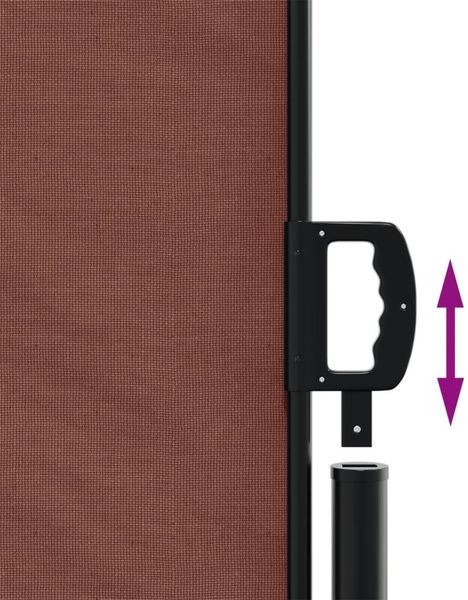 vidaXL Seitenmarkise Ausziehbar Braun 200x600 cm 4004554 Bild 6