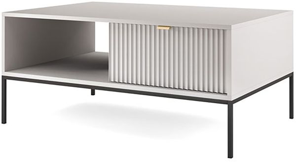 Couchtisch Nova Wohnzimmertisch 104x68cm grau MDF