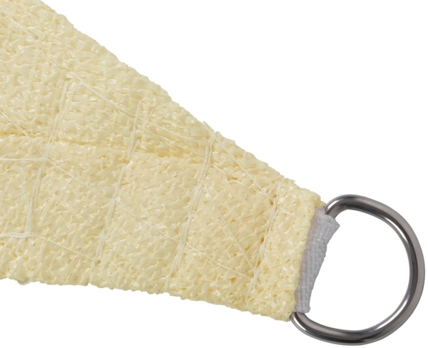 Sonnensegel Creme/Weiß Rechteck 2x4m Schatten UVSchutz Wetterfest Balkon Outdoor Bild 5