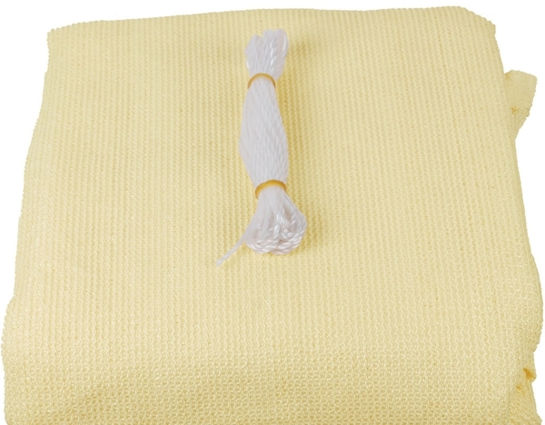 Sonnensegel Creme/Weiß Rechteck 2x4m Schatten UVSchutz Wetterfest Balkon Outdoor Bild 3