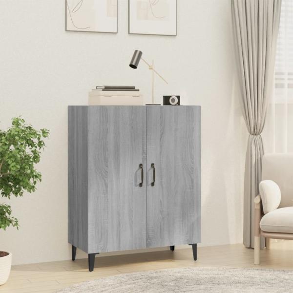 Sideboard 70 x 34 x 90 cm Holzwerkstoff Grau Sonoma