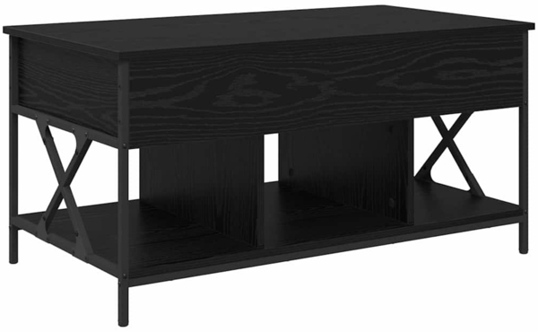 vidaXL Couchtisch Schwarz Eichen-Optik 100 x 55 x 48,5 cm 883037