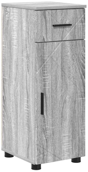 vidaXL Badezimmerschrank mit Schubladen Graues Sonoma 30 x 35 x 80 cm 883330