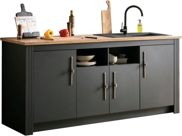 KOCHSTATION Spülenschrank KS-Westminster im romantischen Landhausstil, Breite 204 cm, exclusiv by Otto Bild 3