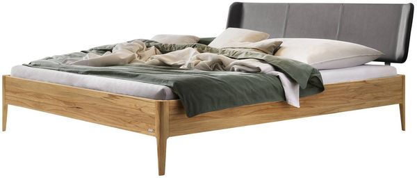 Hasena Lounge Varese 140x200 Wildbuche natur, geölt - Fusshöhe 20 cm Massivholzbett