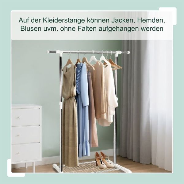 Relaxdays Kleiderständer auf Rollen Bild 3