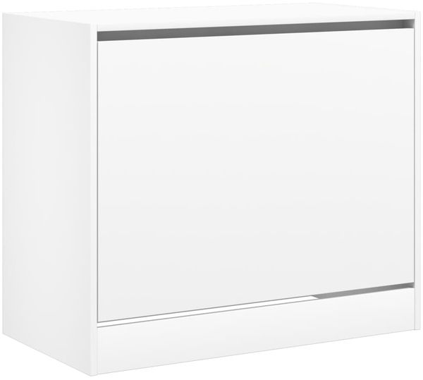 vidaXL Schuhschrank Weiß 80x42x69 cm Holzwerkstoff 840001 Bild 4