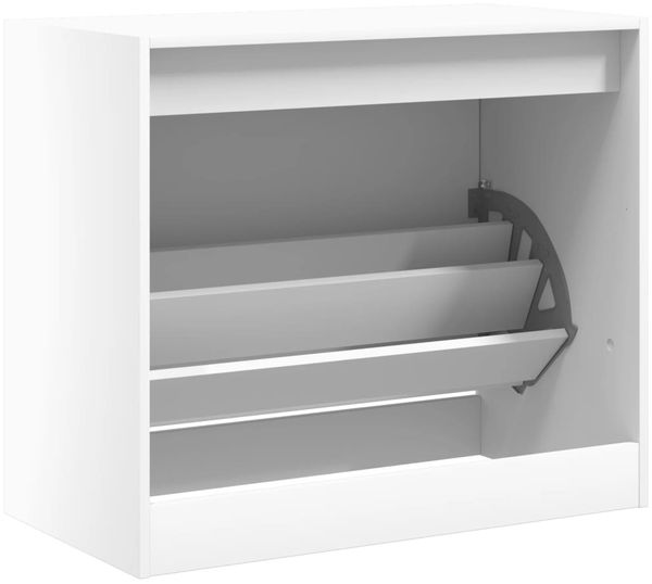 vidaXL Schuhschrank Weiß 80x42x69 cm Holzwerkstoff 840001 Bild 7