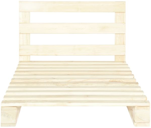 vidaXL Palettenbett Massivholz Kiefer 100×200 cm [285242] Bild 3