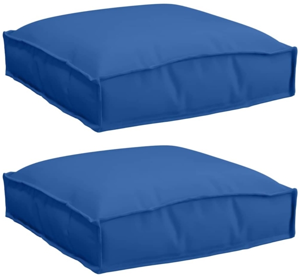vidaXL Kissen 2 pcs Königsblau 40 x 40 x 8 cm Oxford-Stoff 42001585