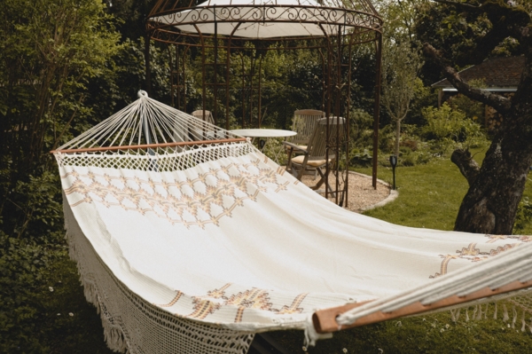 AMAZONAS XXL Makramee Stabhängematte Palacio Boho Liegefläche ca. 240 x 160 cm Bild 4
