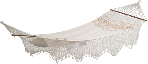 AMAZONAS XXL Makramee Stabhängematte Palacio Boho Liegefläche ca. 240 x 160 cm Bild 5