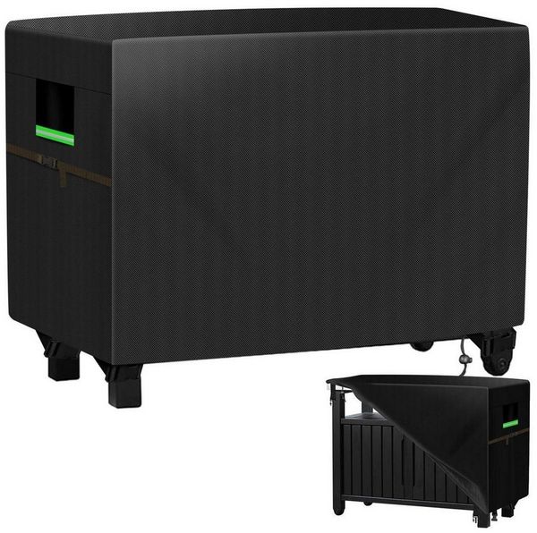 LuxusKollektion Grill-Schutzhülle Grillabdeckung Beistelltisch 145x65x100cm 420D wasserdicht winddicht