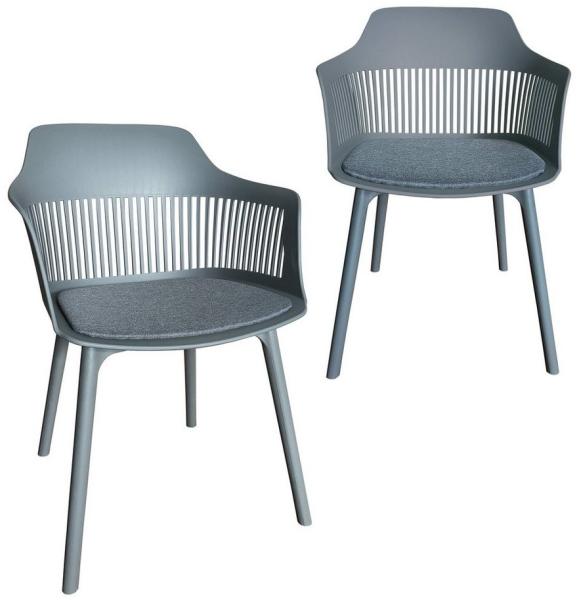 TRISENS Gartenstuhl Helios (1 Stück, 2 St), Terrassenmöbel für Außen- und Innenbereich Essstuhl in eleganter Optik Bild 1