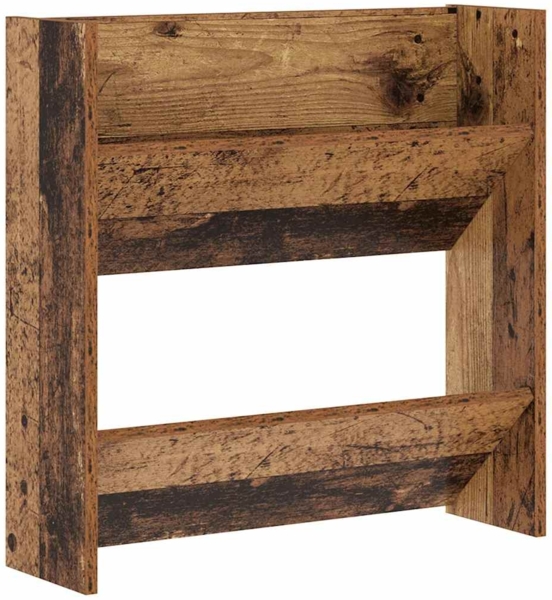 vidaXL Wandschuhschrank Altholz 60 x 18 x 60 cm Holzwerkstoff 875140