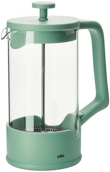 French Press Tee- Kaffeebereiter 1L Borosilikatglas cilio LUCIA menta 346084