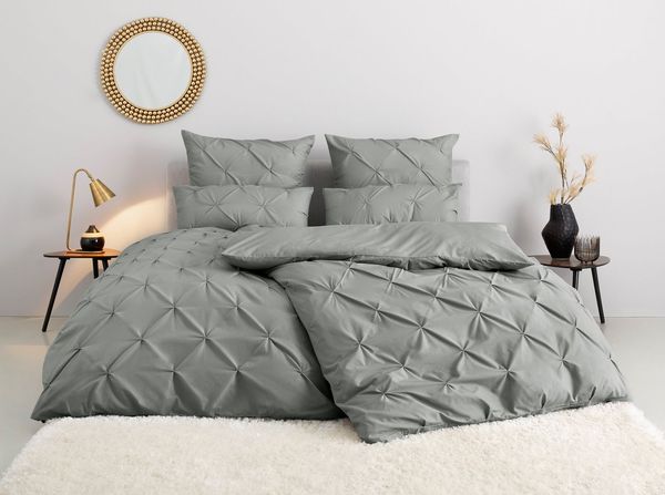 OTTO home Bettwäsche Elliant in Gr. 135x200 oder 155x220 cm, Renforcé, 2 teilig, Bettwäsche aus Baumwolle, elegante Bettwäsche mit Hochtief-Struktur