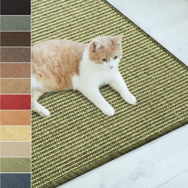 casa pura Kratzbrett Sisal-Kratzteppich für Katzen, 10 Farben & 3 Größen, zum Kratzen