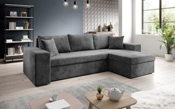 Luxusbetten24 Schlafsofa Designer Sofa Denver, mit Stauraum und Schlaffunktion