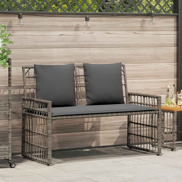 vidaXL Bank Outdoor Uni Grau und Dunkelgrau 116 x 55 x 82 cm 42025144