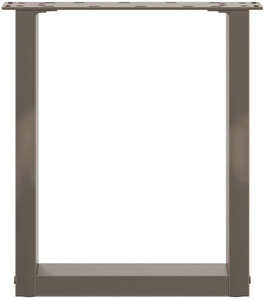 vidaXL Couchtischbeine U-Form 2 Stk. Naturstahl 38x(42-43) cm Stahl 4013155 Bild 5