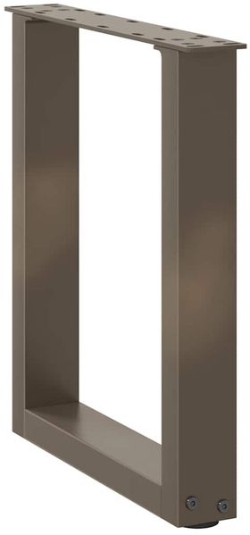 vidaXL Couchtischbeine U-Form 2 Stk. Naturstahl 38x(42-43) cm Stahl 4013155 Bild 4