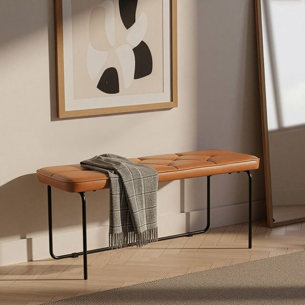 HOME DELUXE Retrobank GINO - Braun/Cognac