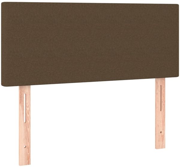 vidaXL Boxspringbett mit Matratze Stoff Dunkelbraun 90x200 cm Bild 6