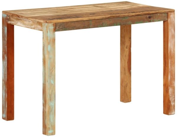 vidaXL Esstisch 110x55x76 cm Altholz Massiv 350314