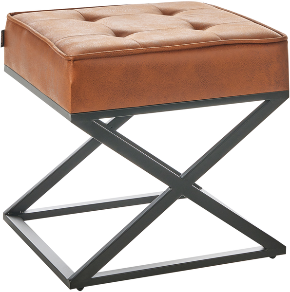 Hocker MURDO Kunstleder Orange
