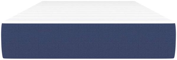 vidaXL Taschenfederkernmatratze Mittel Blau 90x190x20 cm Stoff 347700 Bild 3