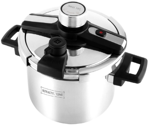 Schnellkochtopf Dampfkochtopf Edelstahl Kochtopf 6 Liter ROYALTY LINE RL-DSD6L Bild 1