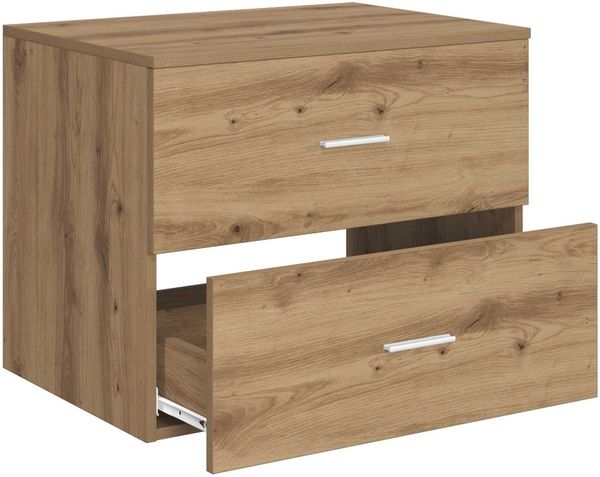 vidaXL Wandaufbewahrung Badezimmer Artisan-Eiche 62,5 x 44,5 x 50 cm 890333 Bild 3