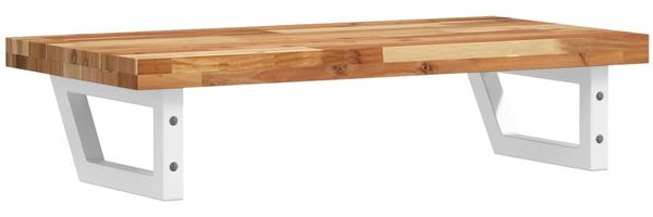 vidaXL Waschbeckenregal Wandmontage Stahl und Akazienholz 3302742 Bild 6