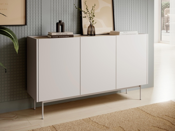 Mirjan24 'Celarii' Sideboard, Laminatplatte Cashmere / Eiche Linea, 83 x 37 x 144 cm Bild 2