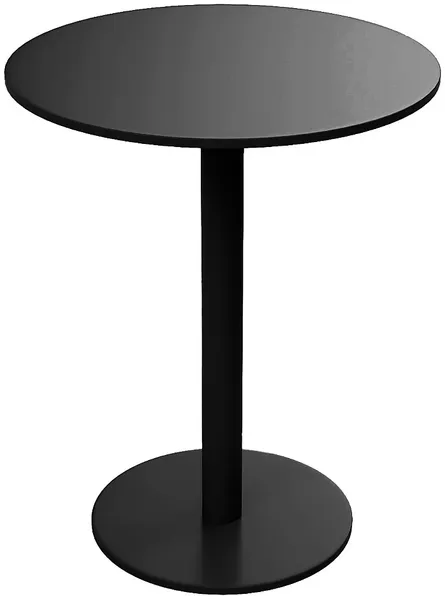Vente-unique - NILY Garden dining set Metall Schwarz - B 60 cm x H 74 cm x L 60 cm