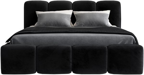 Polsterbett DONA 180x200 mit Matratze, Bettkasten und Lattenrost. Farbe: Schwarz 20 Bild 3