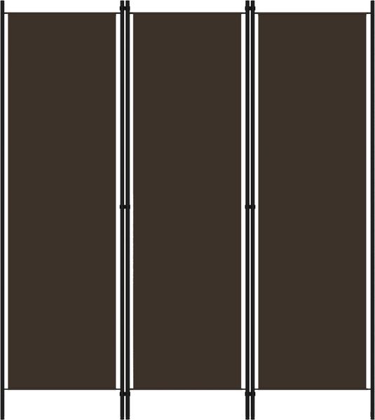 vidaXL 3-tlg. Raumteiler Braun 150x180 cm 320716