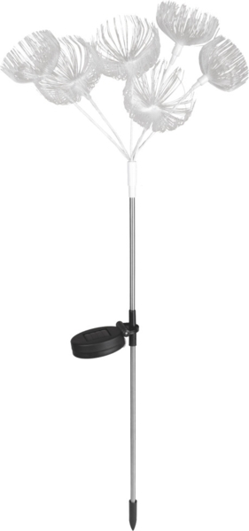 Light & More LED Solarleuchte Blumen weiß