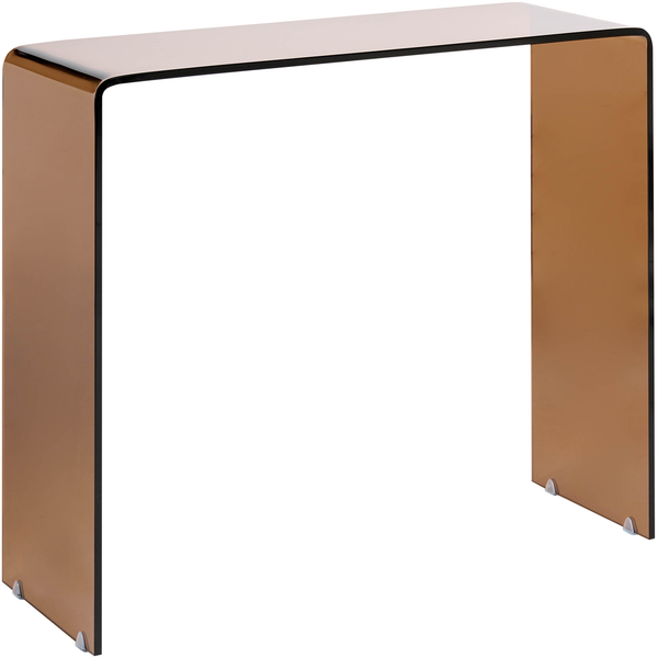 Konsolentisch KENDALL Sicherheitsglas Braun