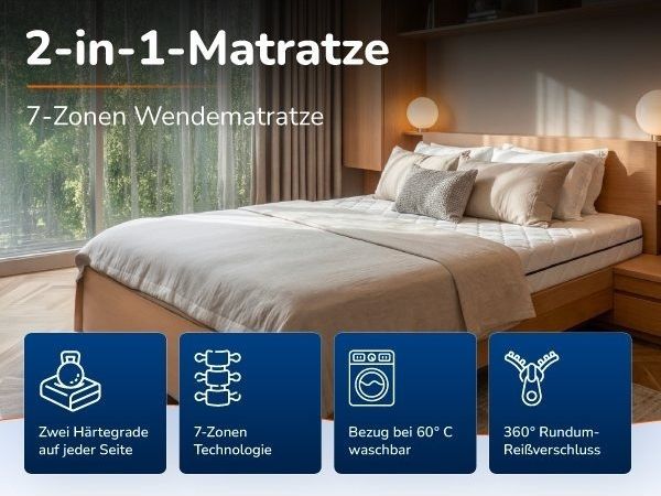 TFK MedicSpring 2-in-1 7Z 200x160x21cm H4/H5